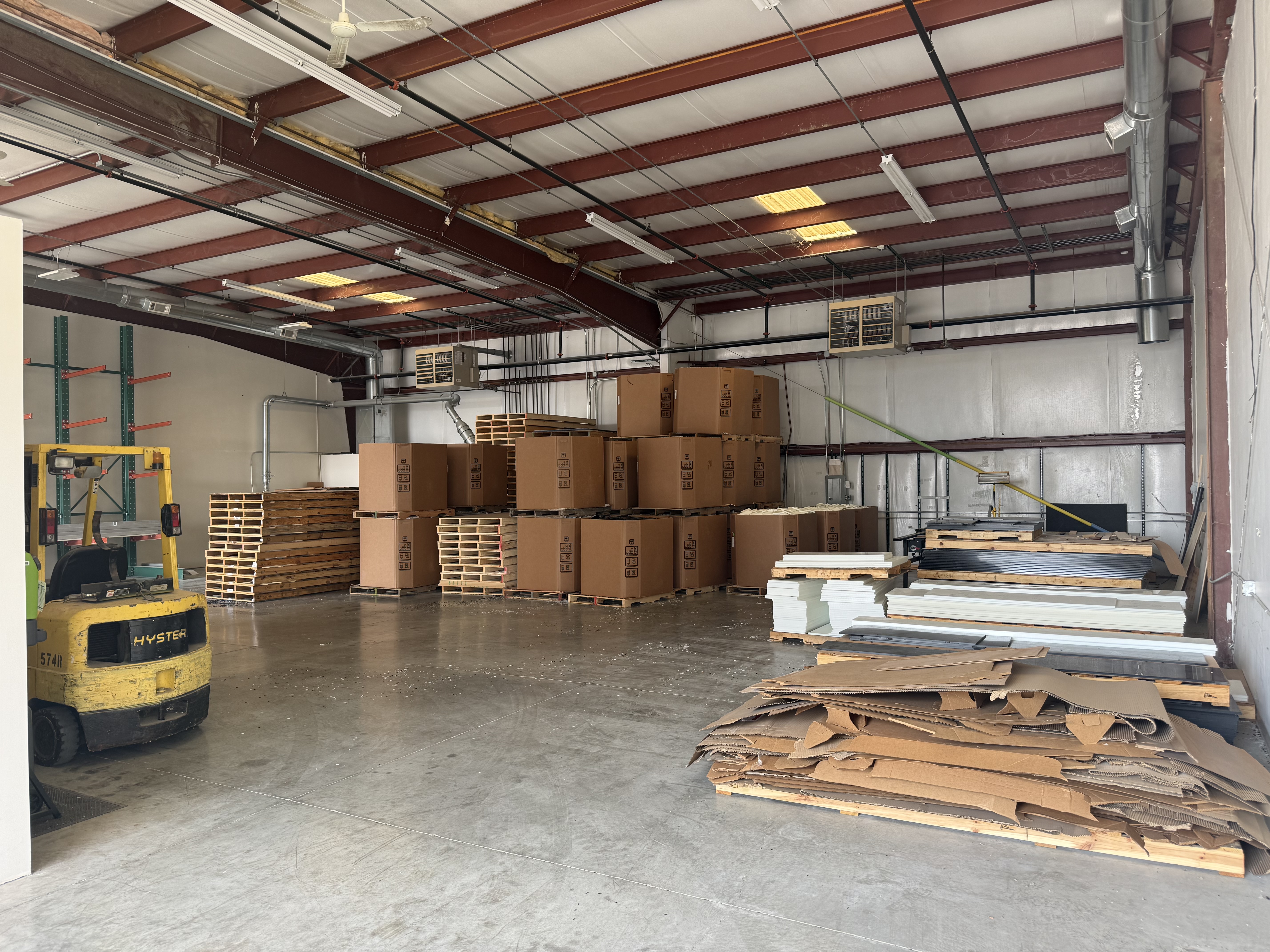 Unit F warehouse interior